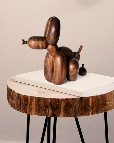 Adorno Perro Globo de Madera Artesanal - Image 6
