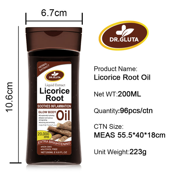 Aceite Corporal Extracto de Raíz de Regaliz - Iluminador y Blanqueador de Piel 200ml - Image 7