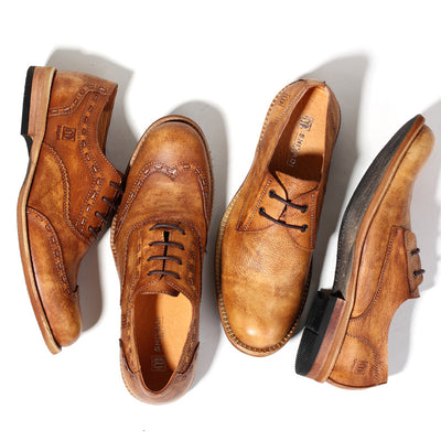 Zapatos de Cuero Retro Brogue para Hombre con Tallado Artesanal - Image 5