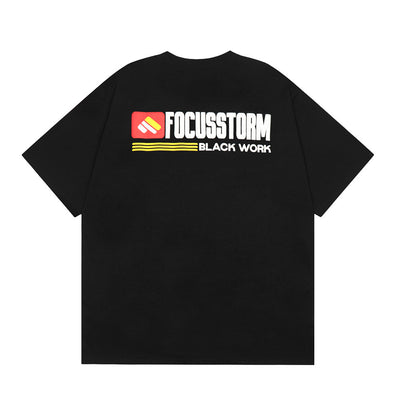 Camiseta Hombre Estampado Letras Espuma Manga Corta - Image 2