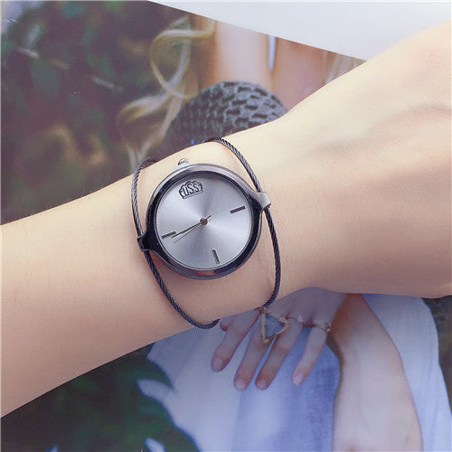 Reloj Retro para Niñas con Brazalete de Acero Minimalista