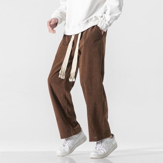 Pantalones de Pana para Hombre con Cordón Trenzado - Image 2