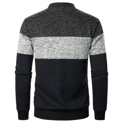 Suéter de Punto Grueso con Bloques de Color para Hombre - Image 7