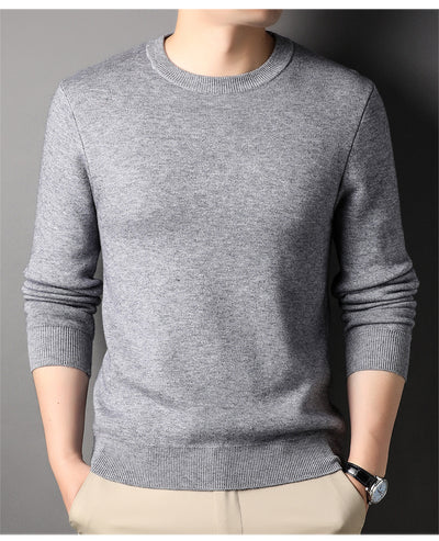 Suéter Tejido Slim Fit para Hombre - Diseño Ejecutivo Cuello Redondo Otoño - Image 14