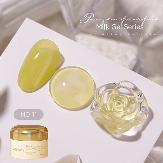 Esmalte UV Gelatina Láctea Color Sólido Efecto Hielo Verano - Image 16