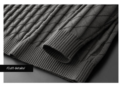 Suéter Tejido Oversize para Hombre Talla Grande Cuello Redondo - Image 17