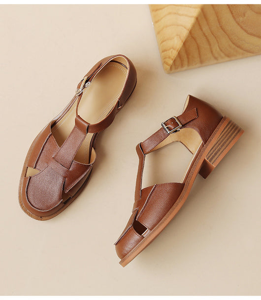 Sandalias Retro Mujer con Diseño Hueco - Comodidad Vintage - Image 13