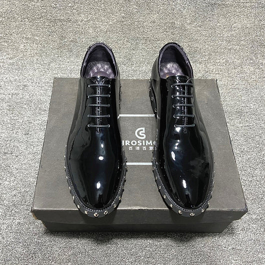 Zapatos de Cuero Charol para Hombre - Diseño Ejecutivo con Punta Remachada - Image 13