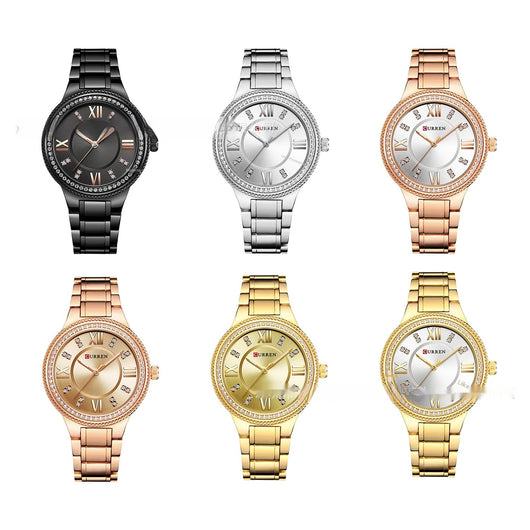 Reloj de Acero Inoxidable para Mujer con Diamantes y Resistencia al Agua - Image 19