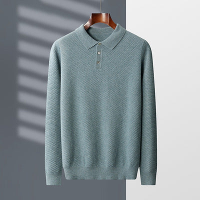 Suéter Polo de Cashmere para Hombre - Tejido Premium - Image 7