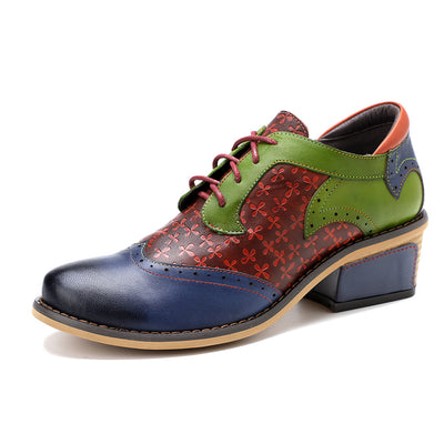 Zapato Casual Universitario Retro con Costura Étnica - Image 17