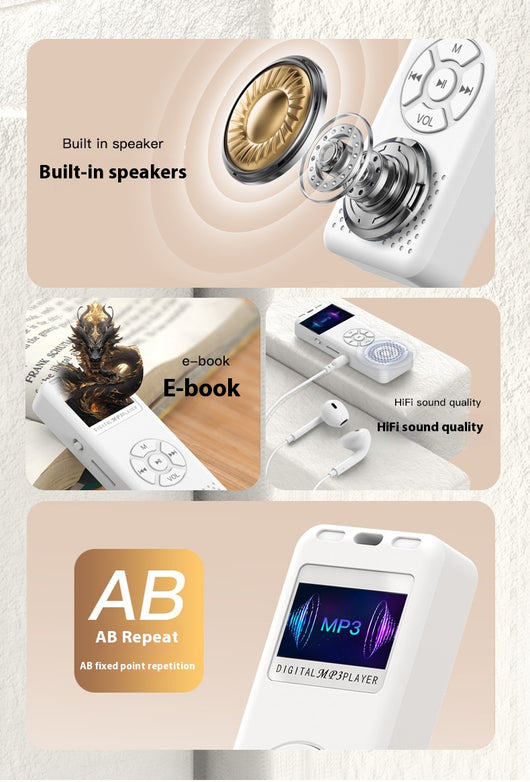 Reproductor MP4 Walkman con Bluetooth, Grabadora de Voz y Lápiz Inteligente - Image 8