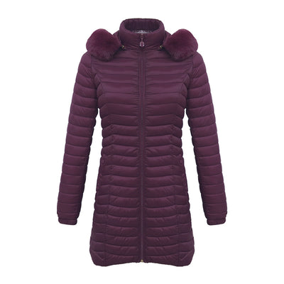 Abrigo Acolchado Ultraligero para Invierno - Parka Larga de Algodón Mujer - Image 11