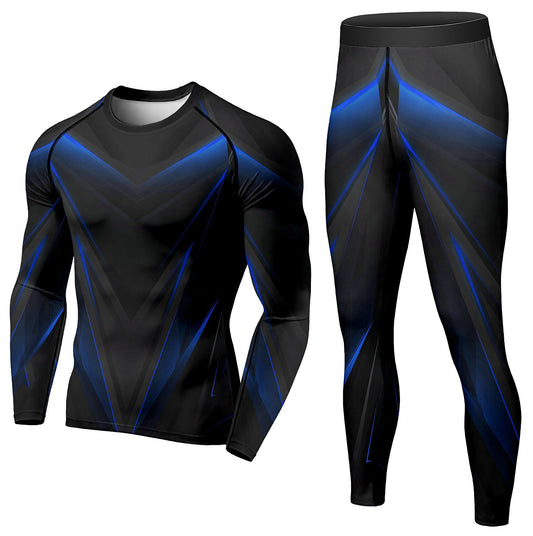 Conjunto Deportivo de Compresión para Hombre - Pantalón y Playera Térmica para Invierno - Image 2