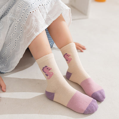 Calcetines Infantiles de Algodón con Diseños Animados - Calcetines Escolares Cómodos - Image 13
