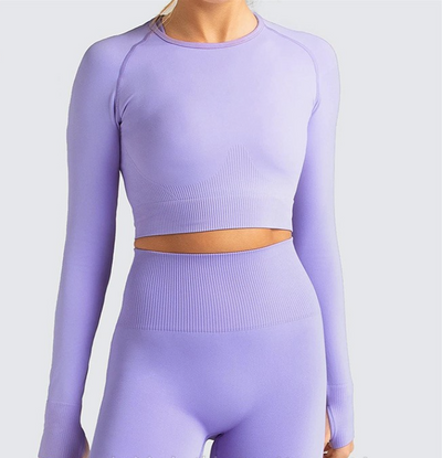 Conjunto Deportivo Sin Costuras de Alta Elasticidad para Yoga y Gimnasio - Image 22
