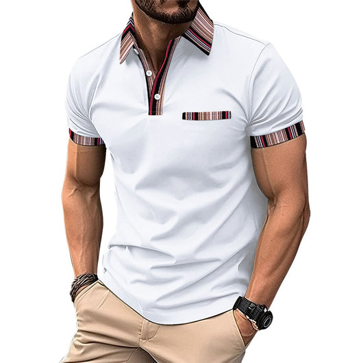 Playera Casual para Hombre con Cuello Estampado - Image 16