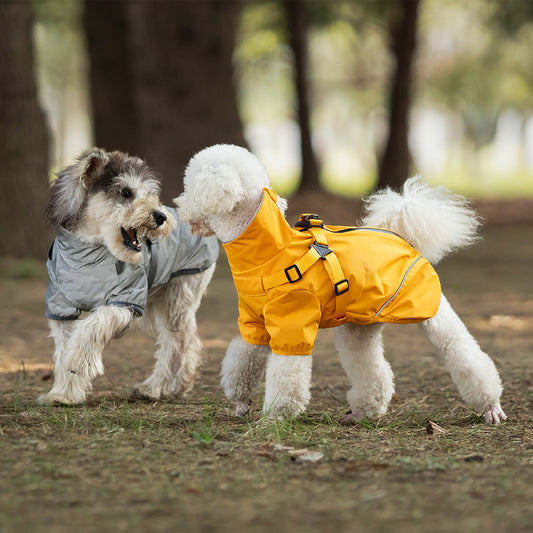 Impermeable para Perros Pequeños y Medianos con Arnés Integrado