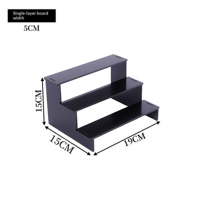 Estantería de Almacenamiento Acrílico Negro - Ensamblaje sin Herramientas - Image 4