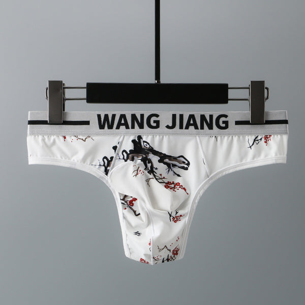 Ropa Interior Masculina Estilo Tinta China en Seda de Hielo para Verano - Image 3