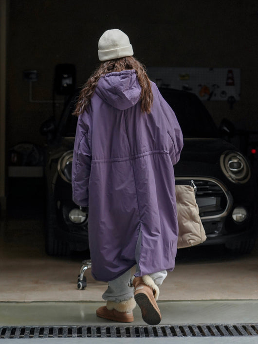 Abrigo Acolchado Coreano Holgado con Capucha - Algodón Invierno - Image 10