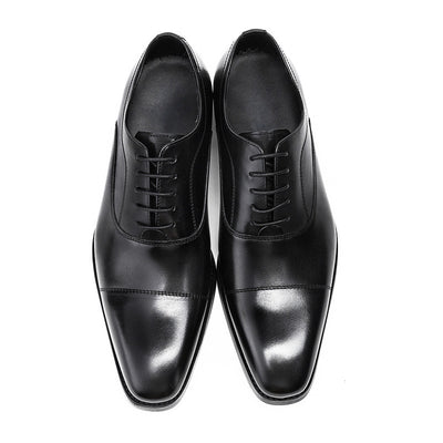 Zapatos Oxford de Cuero para Hombre - Elegancia Empresarial - Image 4