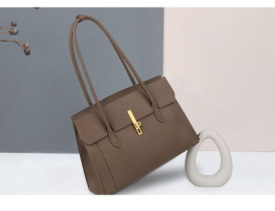 Bolso Tote de Gran Capacidad en Color Sólido para Mujer - Image 9