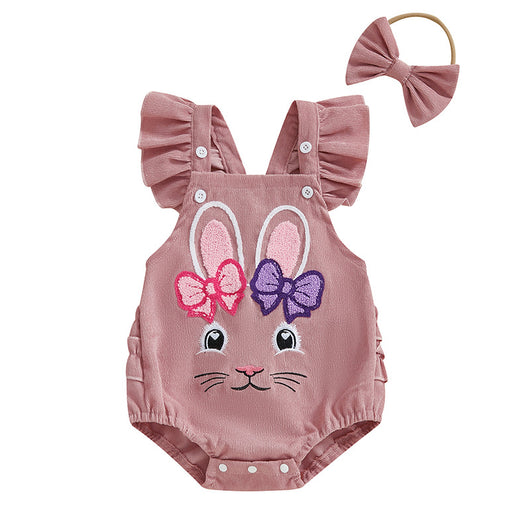 Conjunto de Dos Piezas Conejito Adorable en Pana para Bebé - Image 5
