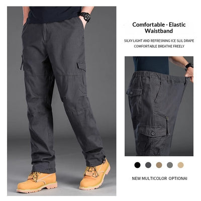 Pantalones Casuales Relajados de Cintura Alta con Aislamiento Térmico para Hombre - Image 6