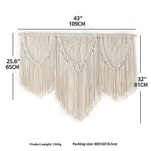 Tapiz Bohemio Tejido para Decoración de Paredes y Cabecera - Image 11