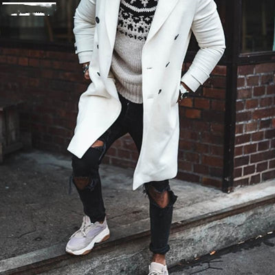 Abrigo Largo de Lana para Hombre - Elegancia y Calidez en Invierno - Image 10