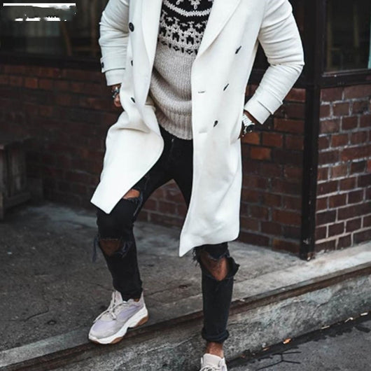 Abrigo Largo de Lana para Hombre - Elegancia y Calidez en Invierno - Image 10