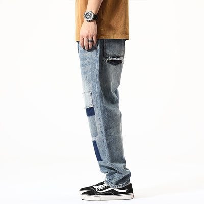 Pantalones Vaqueros Rotos Estilo Retro Americano para Niños - Image 5