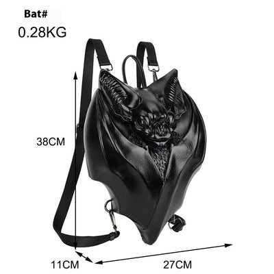 Bolsa de Pecho Gótica con Diseño de Murciélago - Image 7