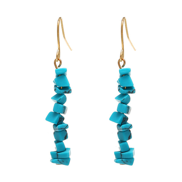 Aretes de Piedra de Cristal Natural para Mujer - Image 4