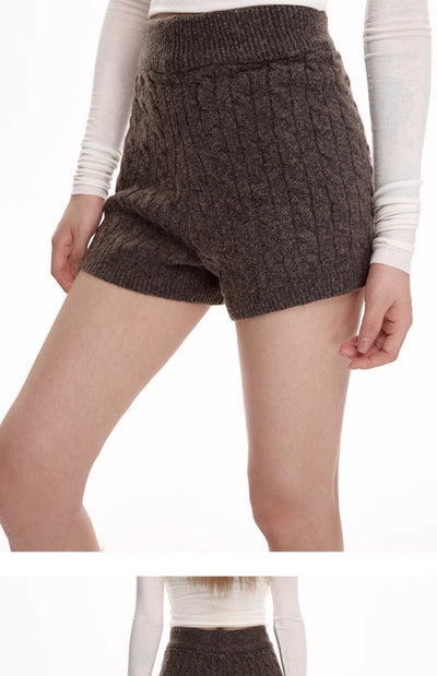 Pantalones Cortos Tejidos de Cintura Alta con Efecto Reductor y Pierna Ancha - Image 12