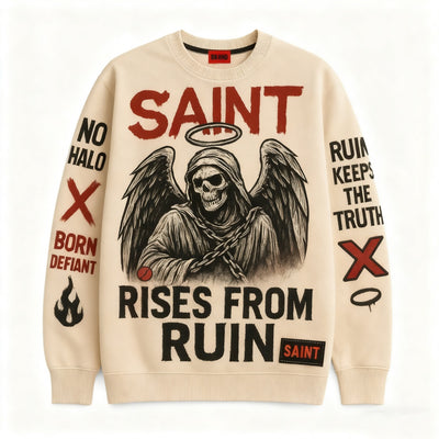 Sudadera Oversized Suelta con Mangas Largas para Hombre - Image 3