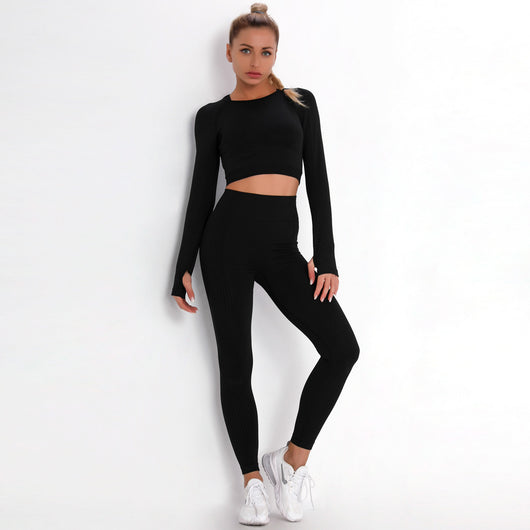 Conjunto Deportivo Ajustado con Estampado Jacquard de Puntos - Image 15