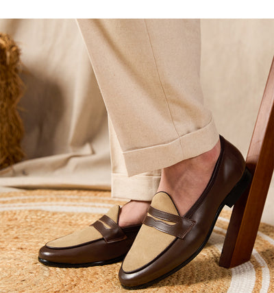 Mocasines Elegantes Estilo Británico Champagne - Image 7