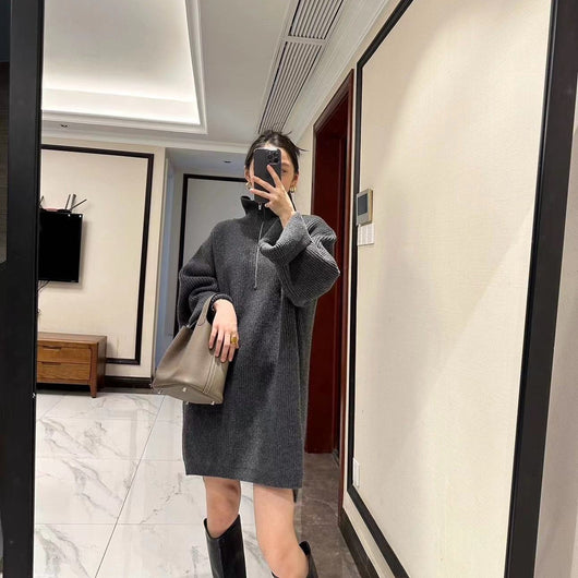 Suéter Tejido Holgado Casual para Mujer
