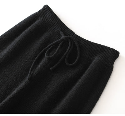 Pantalones de Lana Cintura Alta Relajados de Corte Recto - Image 29
