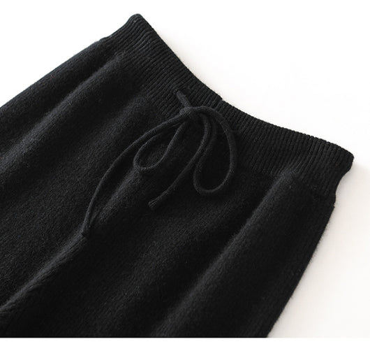 Pantalones de Lana Cintura Alta Relajados de Corte Recto - Image 29