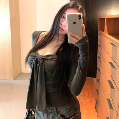 Blusa de Manga Larga con Moño para Otoño Invierno - Image 4