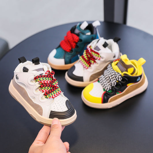 Tenis Infantiles Retro Estilo Pan - Diseño Versátil para Niños