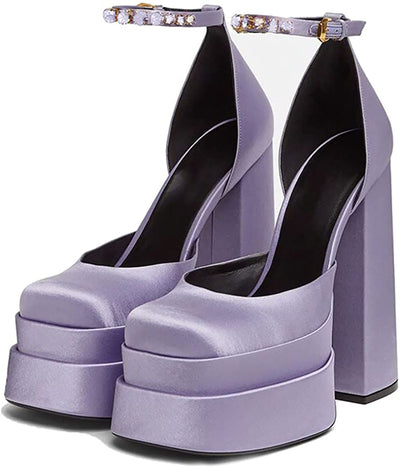 Tacones Plataforma 14cm con Brillantes Cristal - Image 71