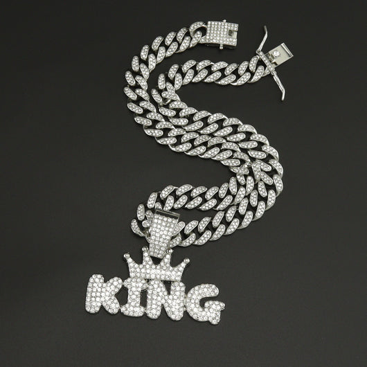 Collar de Moda para Hombre con Dije de Diamante en Aleación - Image 13