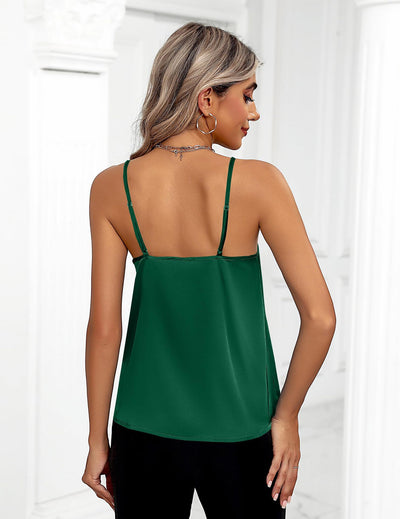 Blusa Tipo Tank Top de Seda con Tirantes Ajustables para Mujer - Image 9