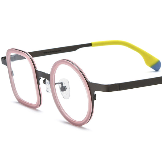 Lentes Titanio Diseño Mixto - Marco Cuadrado y Redondo Unisex - Image 7