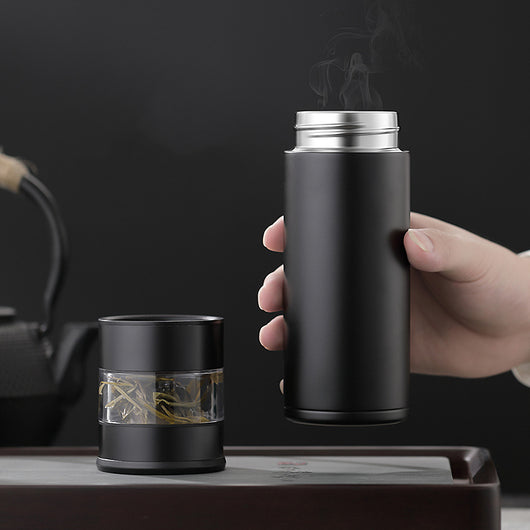 Taza Térmica con Separador de Té Automático - Acero Inoxidable - Image 15