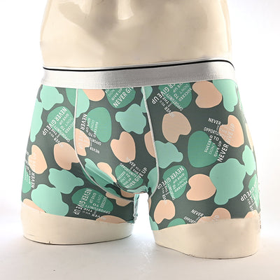 Boxers Hombre Estampado Floral Seda de Hielo Cintura Media Transpirables - Image 66